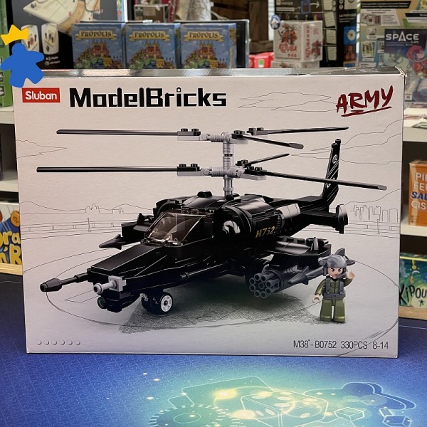 ModelBricks Army Modèle M38–B0752 Hélicoptère de Combat - Sluban