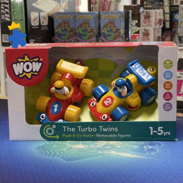 2 voitures de course Turbo Twins - Wow Toys