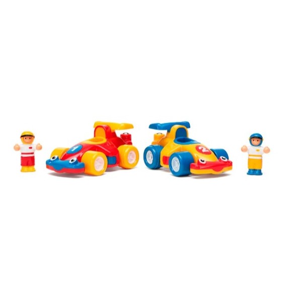 2 voitures de course Turbo Twins - Wow Toys