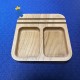 Plateau modulaire 2 compartiments et 2 rainures support cartes - LudoTray