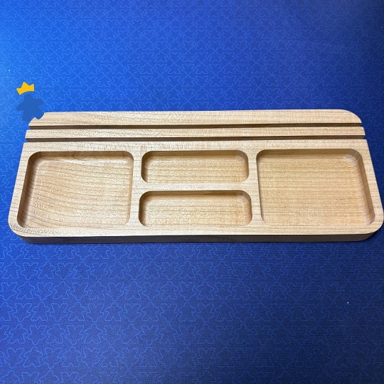 Plateau modulaire XXL 4 compartiments et 2 rainurages support cartes - LudoTray