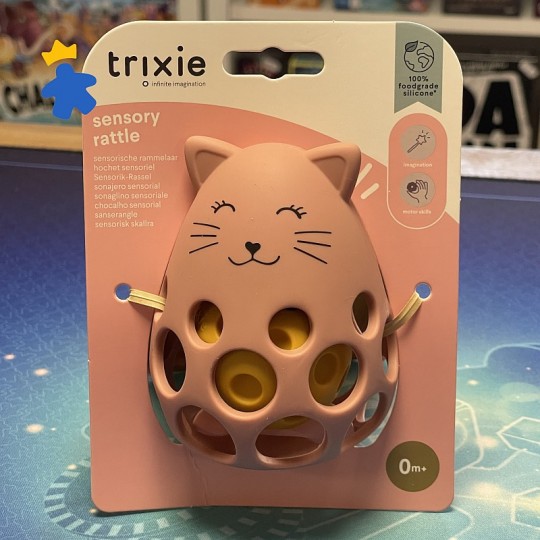 Hochet sensoriel en silicone Mrs Cat - Trixie