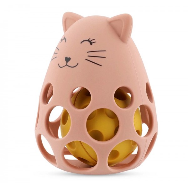 Hochet sensoriel en silicone Mrs Cat - Trixie