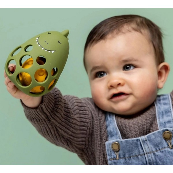 Hochet sensoriel en silicone Mr Dino - Trixie