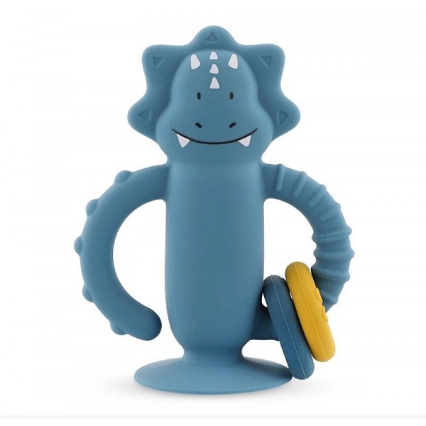 Jouet sensoriel en silicone avec ventouse Mr Triceratops - Trixie