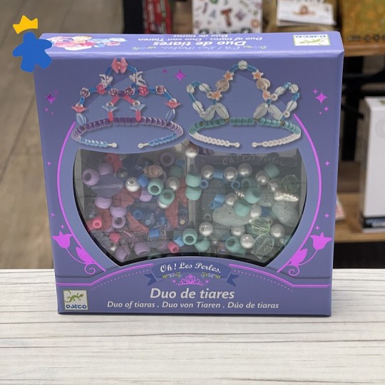 Duo de tiares - Perles bleues - Djeco