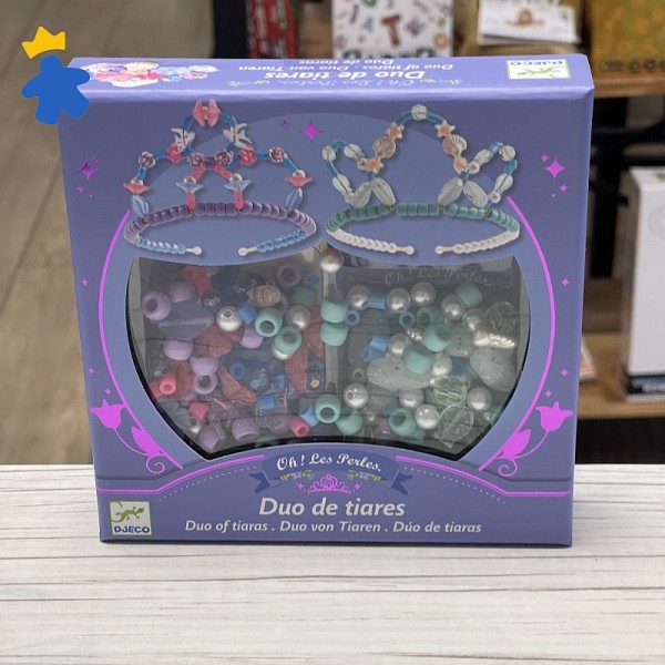 Duo de tiares - Perles bleues - Djeco