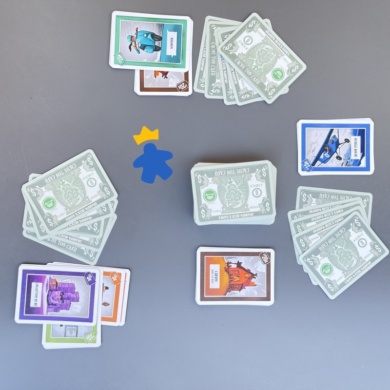 Cache ton Cash - Jeu d'ambiance, de stratégie et de cartes interactif