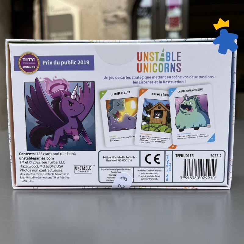 Asmodee Unstable Unicorns – Jeu De Cartes Stratégique Dès 8 Ans, 2 à 8 Joueurs, 30-45 Min, Version Française
