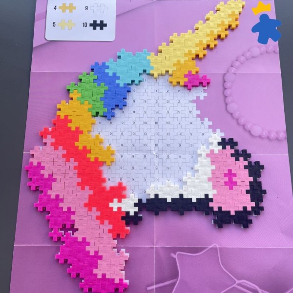 Puzzle par numéro Licorne 250 pcs - Plus Plus
