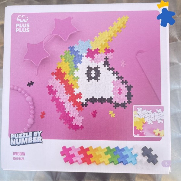 Puzzle par numéro Licorne 250 pcs - Plus Plus