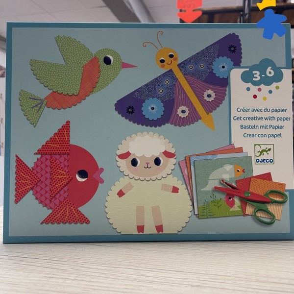 Créer avec du papier - Découper en crans - Djeco