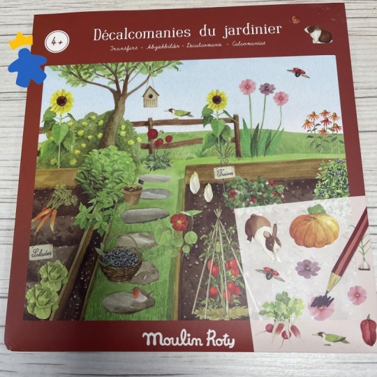 Décalcomanies Le jardinier - Le jardin du Moulin - Moulin Roty