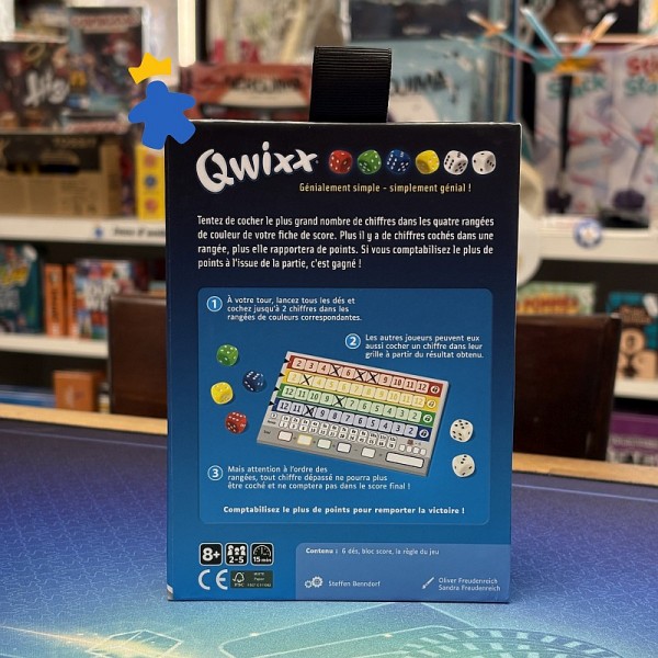 Jeu De Dés Qwixx - Gigamic Pour 2 à 5 Joueurs