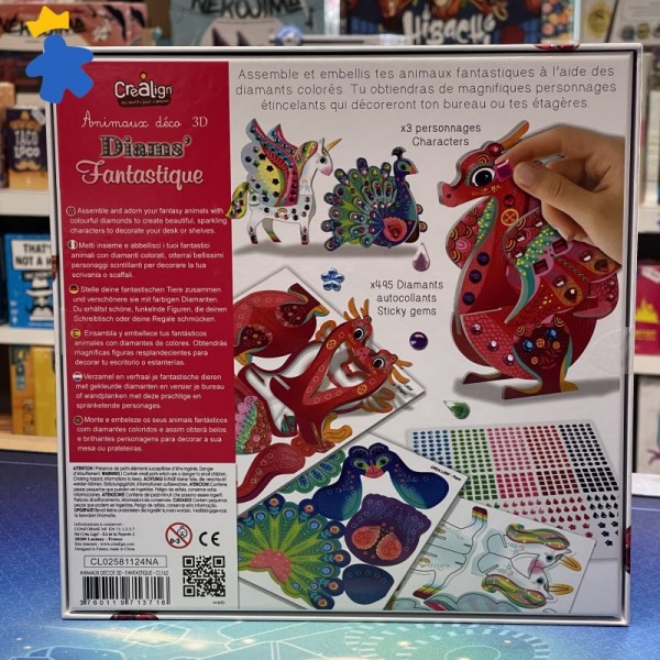 Animaux décos 3D - Diams' Fantastique - CreaLign
