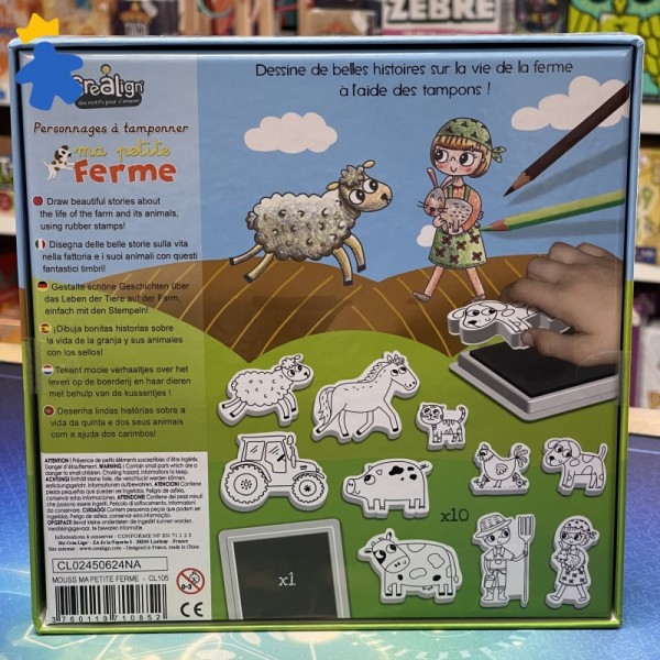 Personnages à tamponner - Ma petite ferme - CreaLign