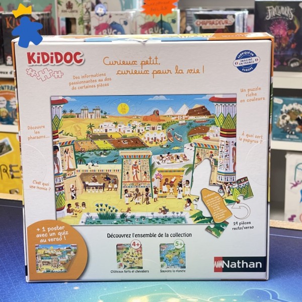 Puzzle Kididoc 65 pcs - Au temps des pharaons - Nathan