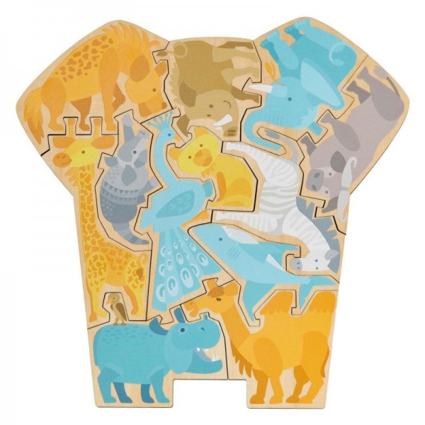 Puzzle 2 en 1 Elephant - Haba