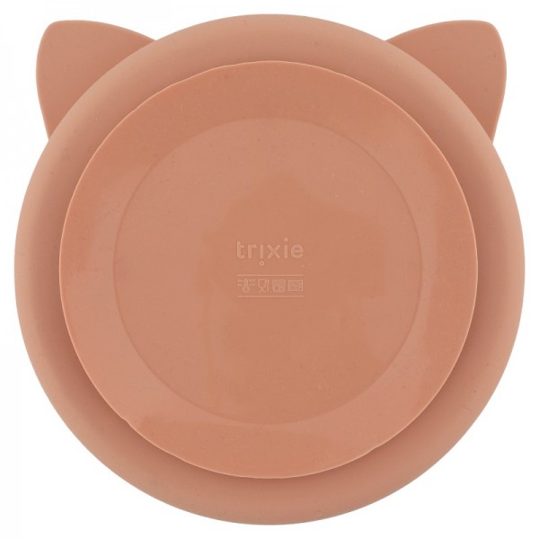 Assiette avec ventouse en silicone et compartiments Mrs Cat - Trixie