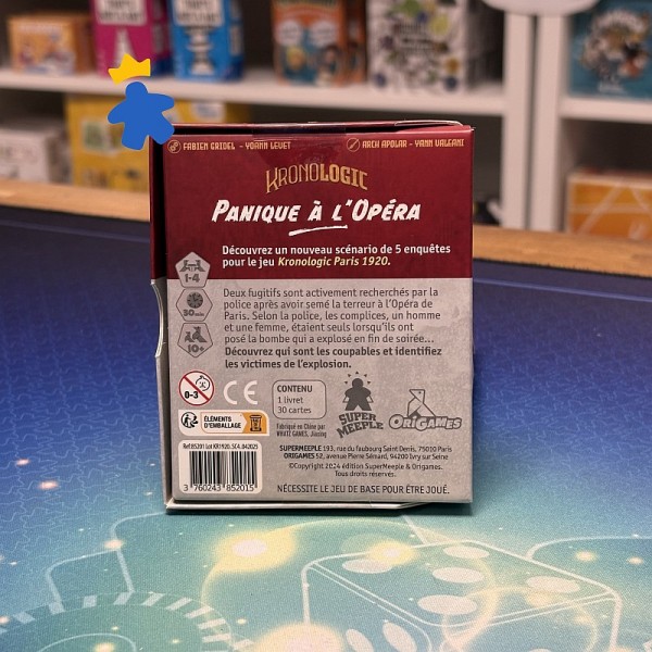 Kronologic Paris 1920 extension Panique à l'Opéra - Origames & Super Meeple